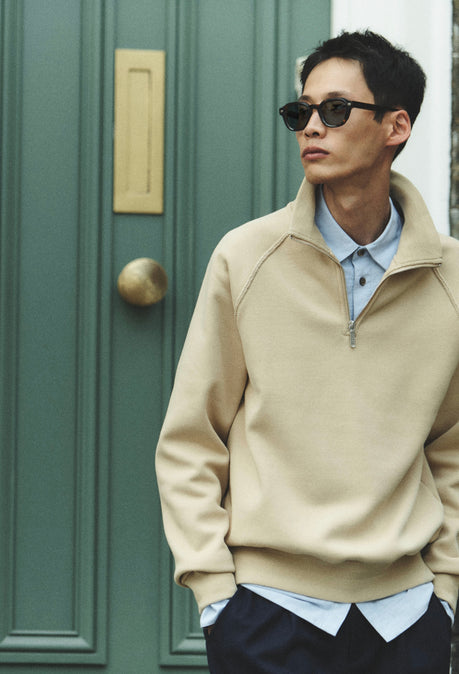 Varez Polo Sweatshirt - Beige