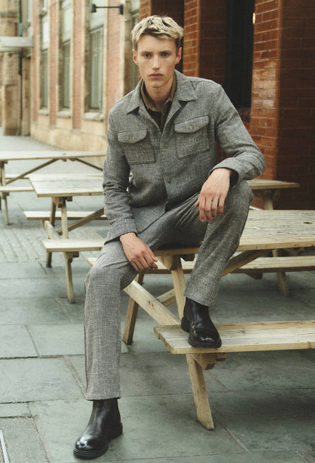 Redford Drawstring Trouser - Light Brown