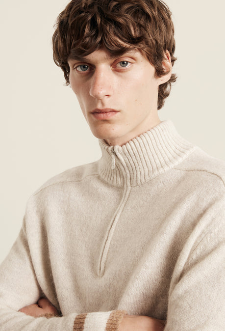 Alpaca Cillian Jumper - Ecru