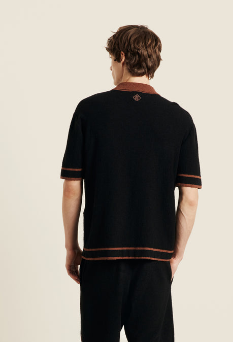 Armando Knitted Shirt - Black