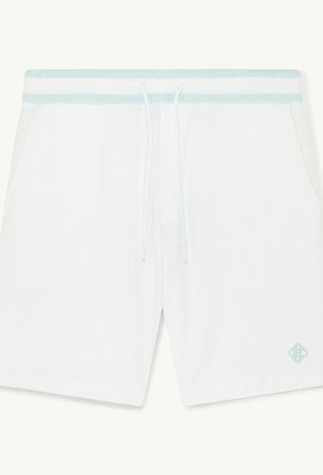 SHORT EN MAILLE BOUCLÉE DE COTON ARMAS - BLANC