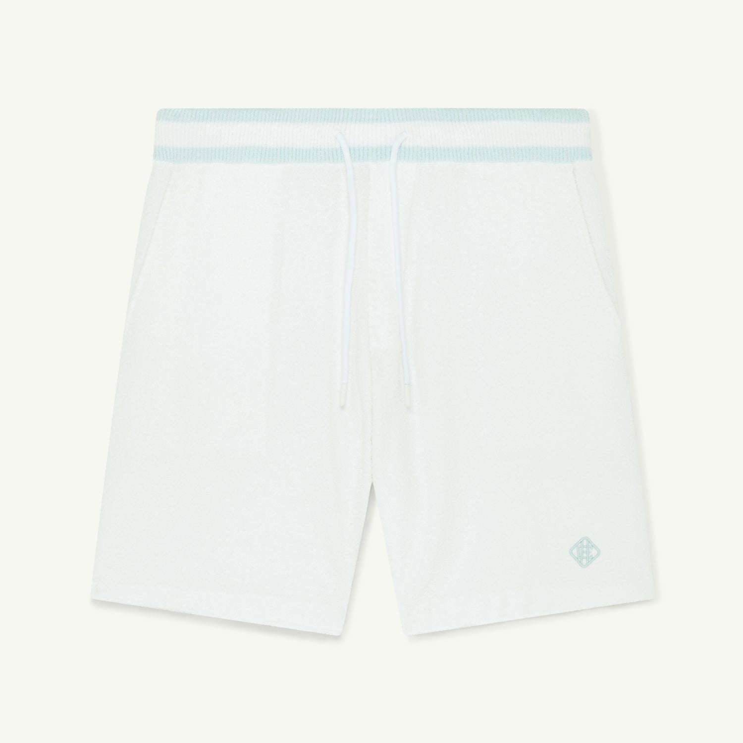 ARMAS COTTON BOUCLE KNIT SHORT - WHITE