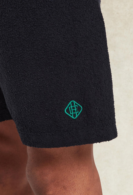 Armas Boucle Knitted Short - Navy