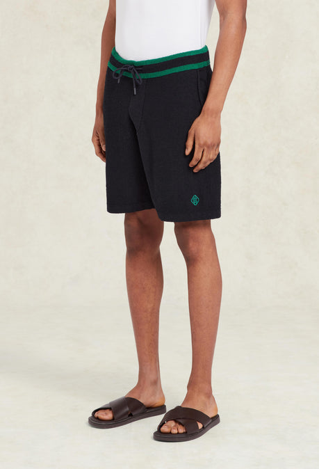 Armas Boucle Knitted Short - Navy