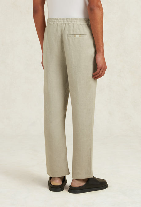 PANTALON EN LIN AVEC CORDON DE SERRAGE AVILA - AVOINE