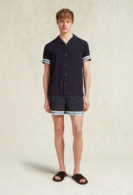 RECYCLED NYLON BALLER SWIMSHORT - NAVY