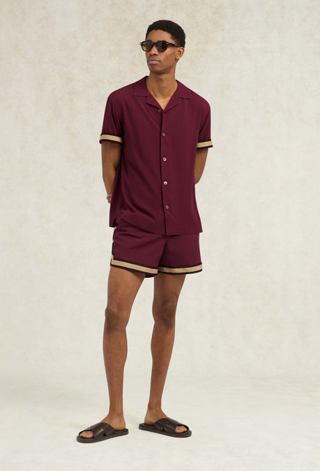 Recycled Nylon Baller Swimshort - Red