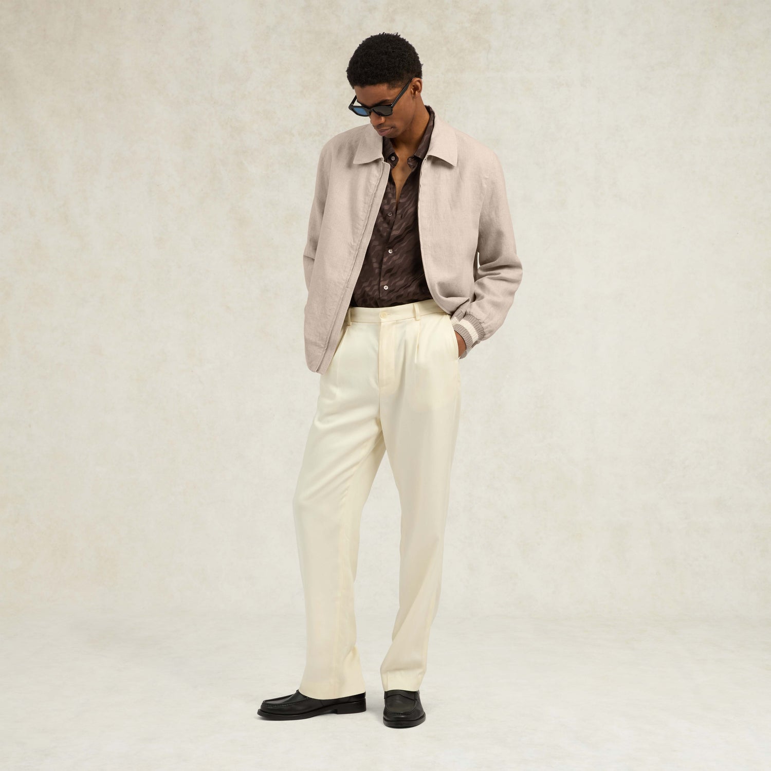 Benito Linen Jacket - Oat
