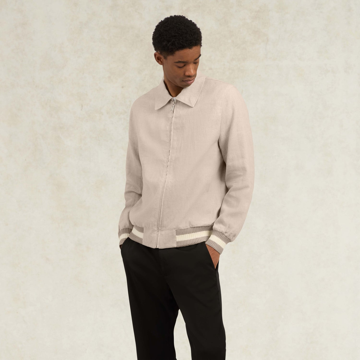 Benito Linen Jacket - Oat