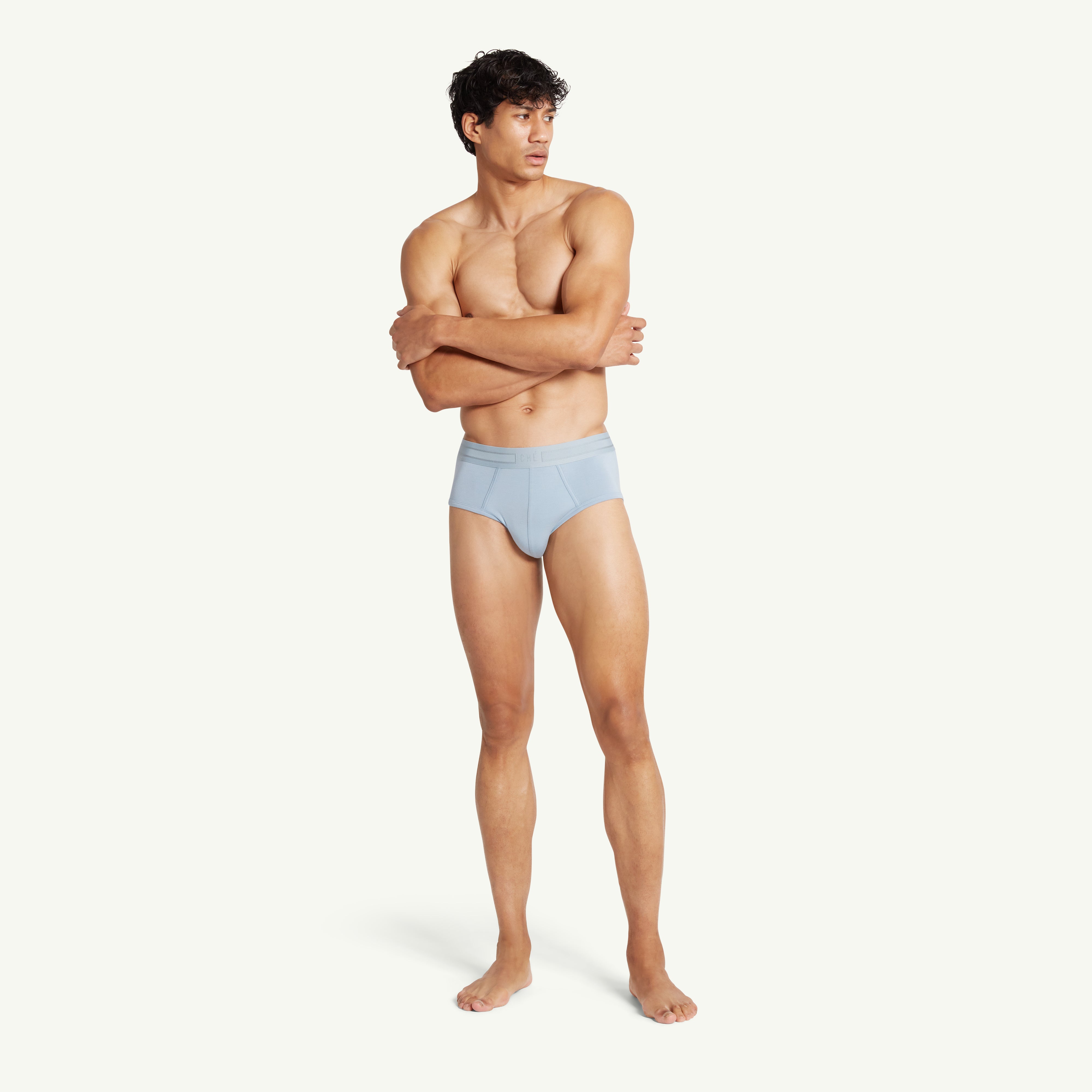 3 x Men's TENCEL™ Modal Boxer Briefs - Powder Blue | CHÉ Studios