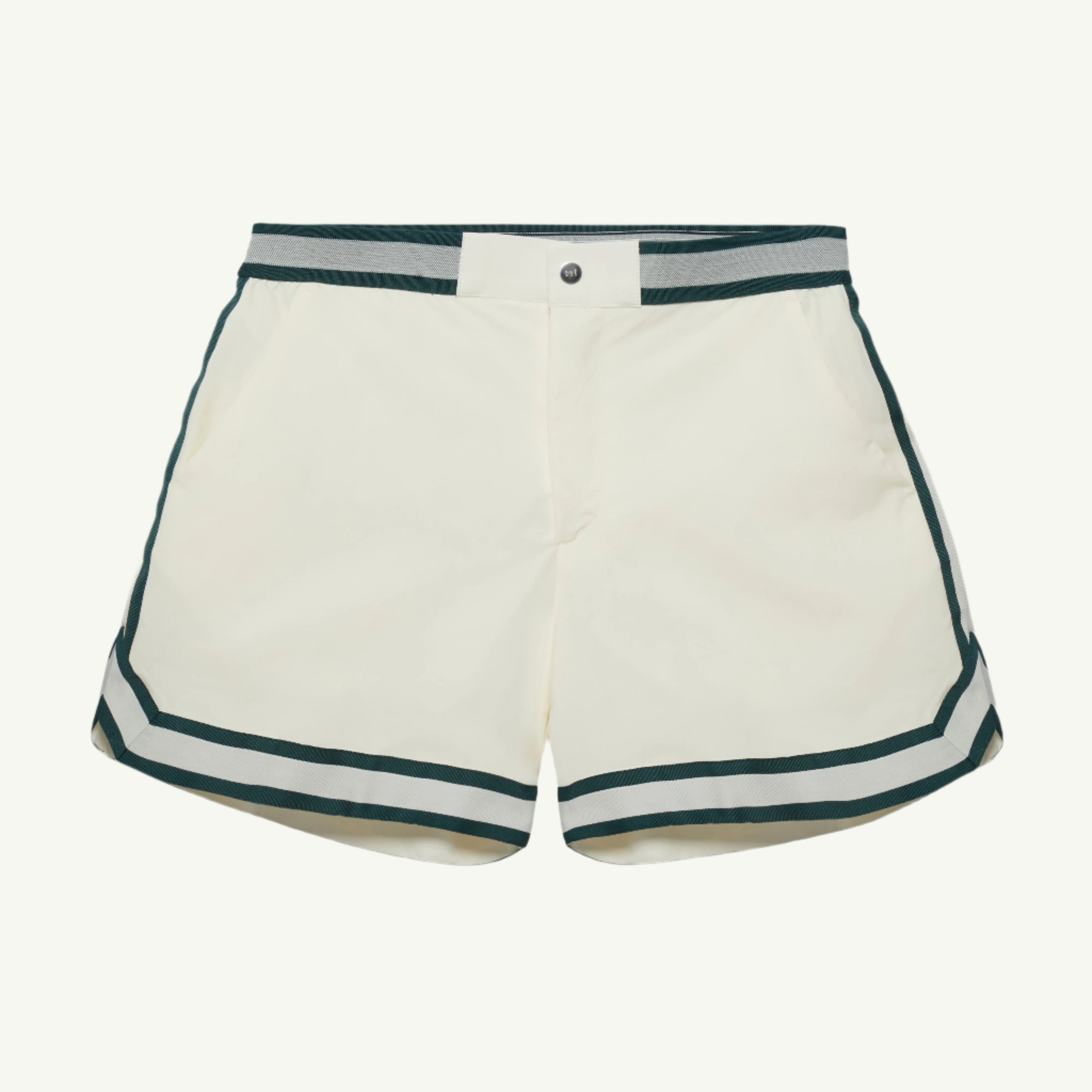 RECYCLED NYLON BALLER SWIMSHORT - IVORY