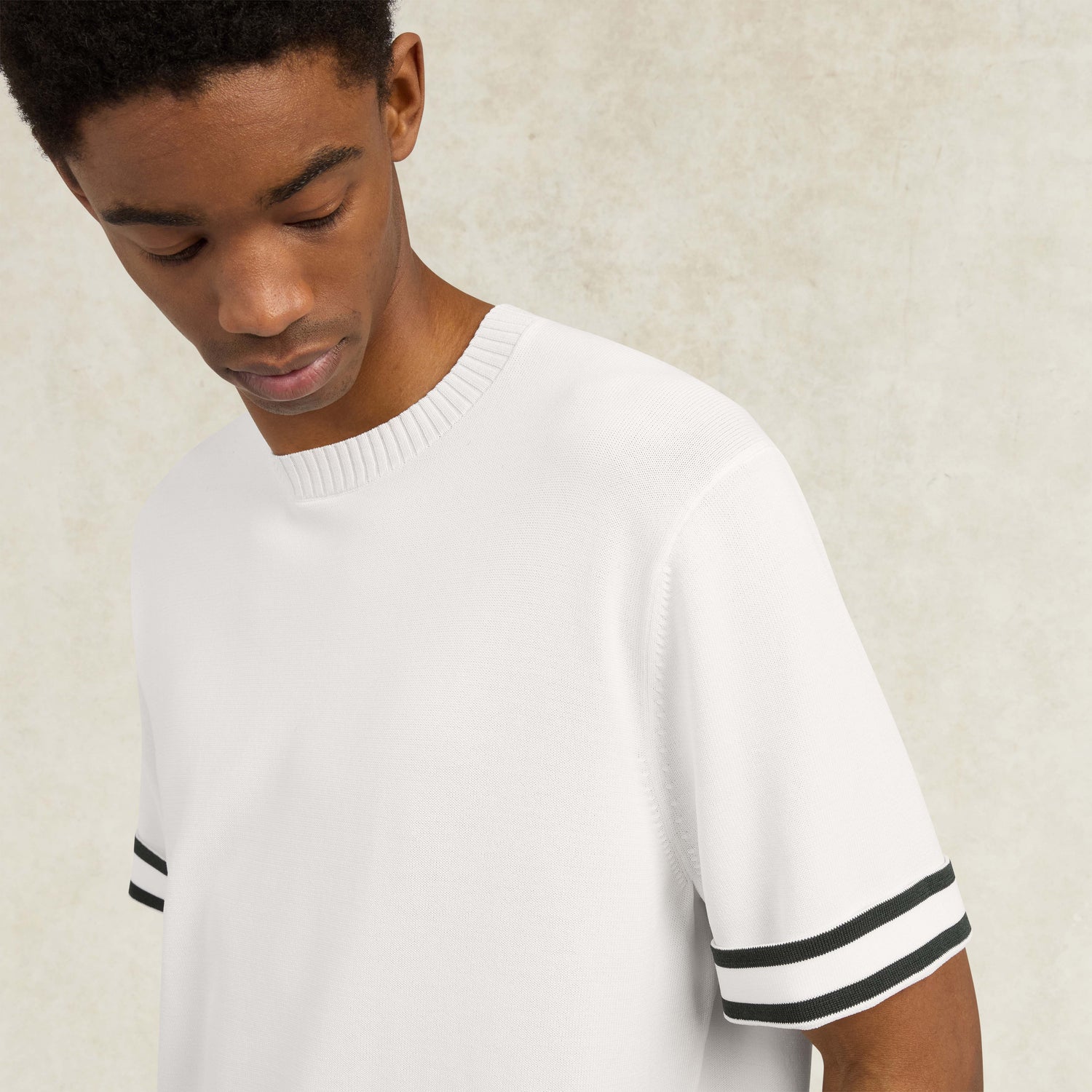 Baller Knitted T-Shirt - Ivory