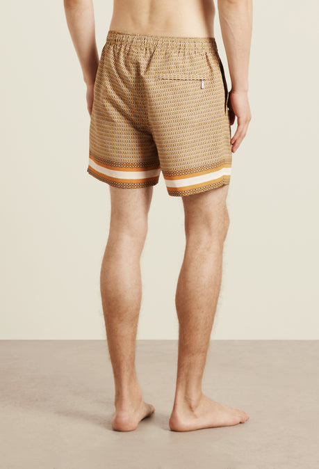 Berkeley Printed Swimshort - Gold