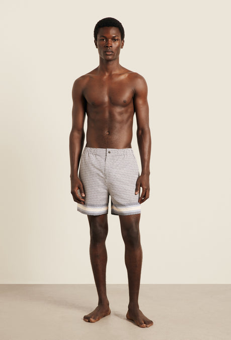Berkeley Printed Swimshort - Powder Blue