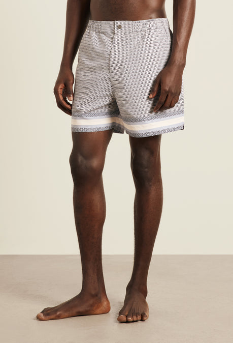 Berkeley Printed Swimshort - Powder Blue