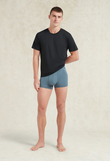 Caleçon Boxer TENCEL™ Modal – Lot de 3 – Bleu Acier