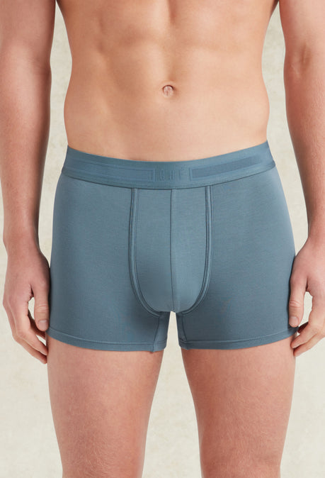 Caleçon Boxer TENCEL™ Modal – Lot de 3 – Bleu Acier