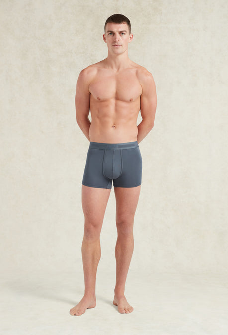Lot de 3 boxers TENCEL™ Modal – Bleu marine/Bleu acier/Gris orageux
