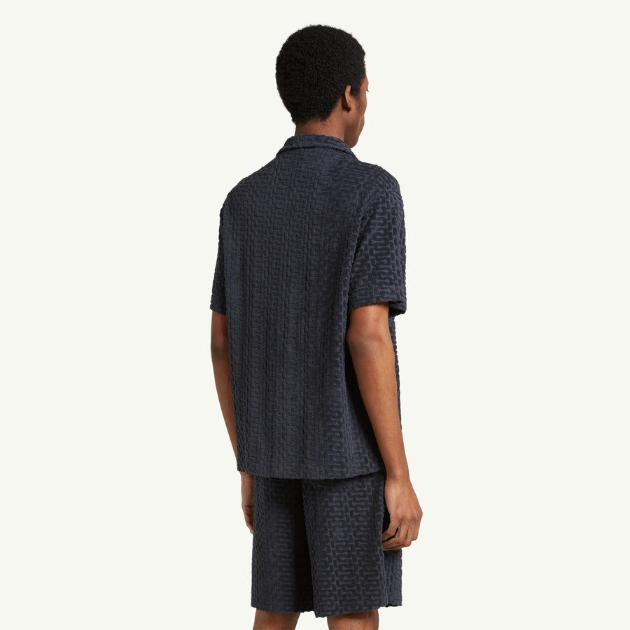 BURLE TERRY SHORT - NAVY