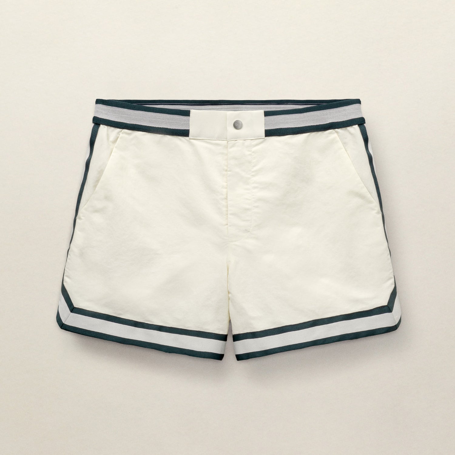 RECYCLED NYLON BALLER SWIMSHORT - IVORY