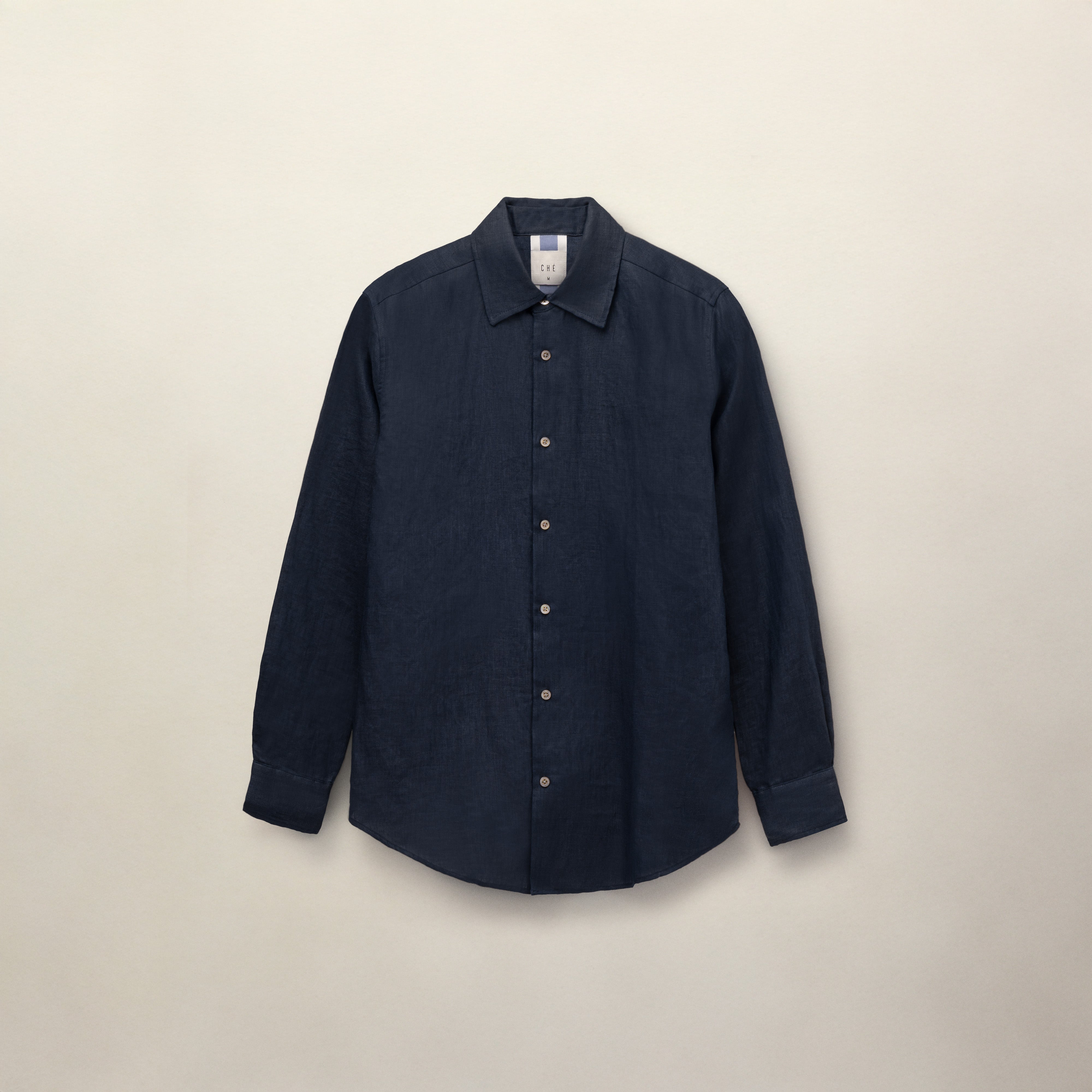Navy Linen Long Sleeve Shirt Long Sleeve Shirt | CHÉ Studios