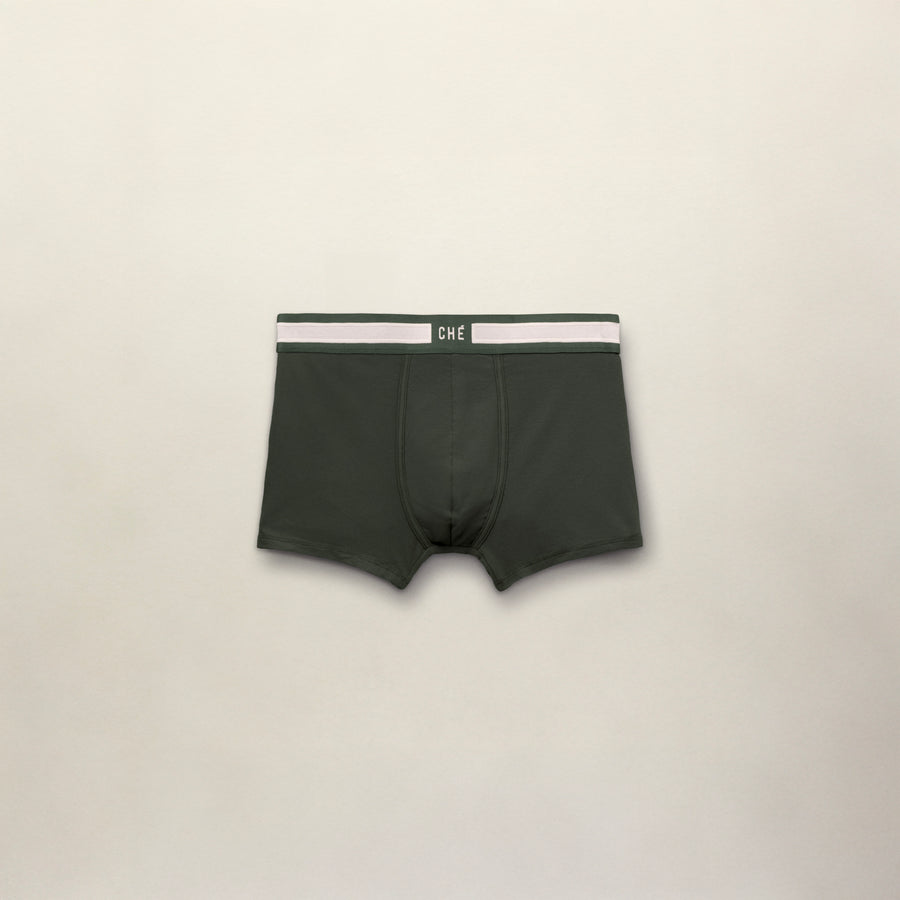 Signature Boxer Trunks - Mixed Black/ Green/ White