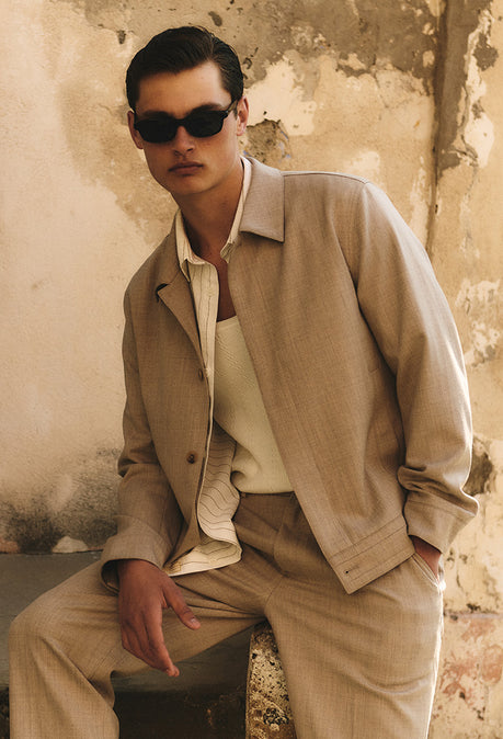 Pantalon de costume de voyage Provence - Beige