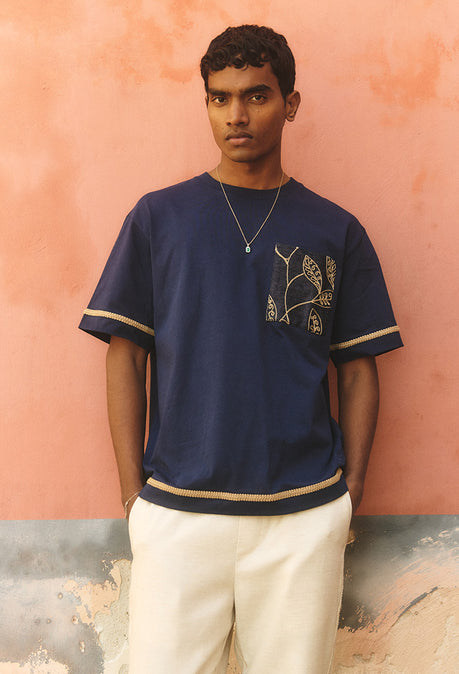 T-shirt Bama - Bleu marine