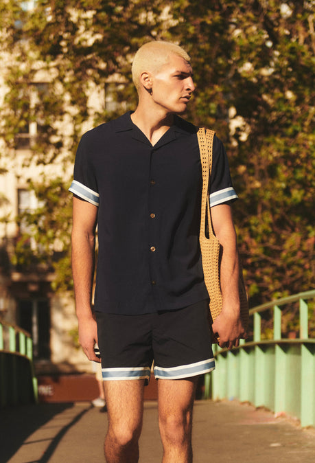 Chemise Signature Valbonne Ecovero™ - Marine