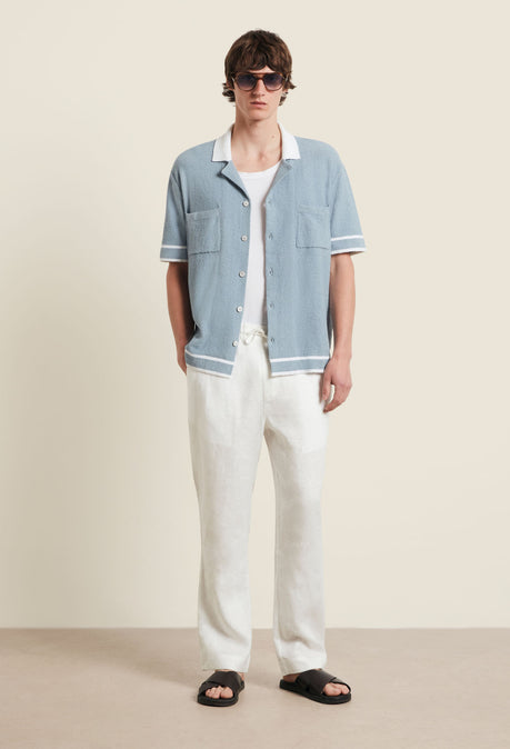 Armando Knitted Shirt - Powder Blue