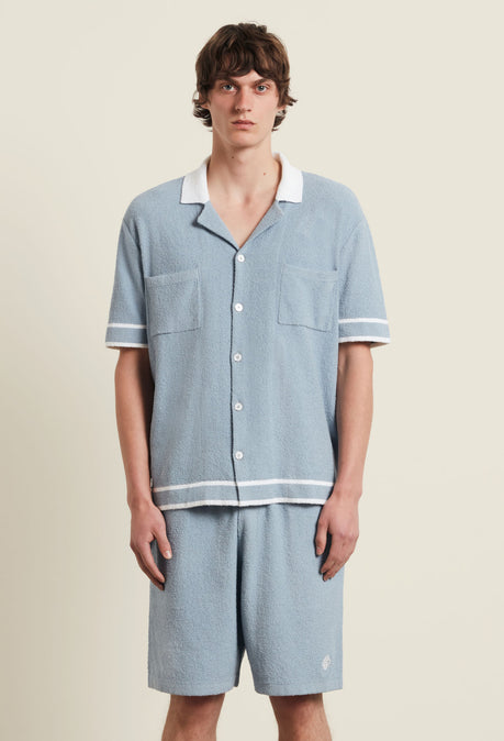 Armando Knitted Shirt - Powder Blue