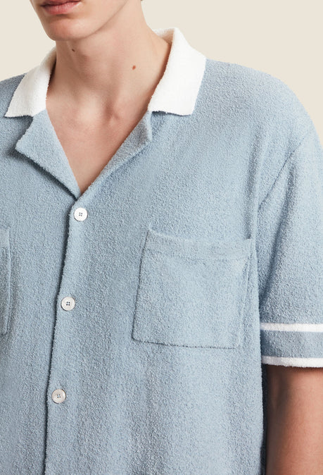 Armando Knitted Shirt - Powder Blue