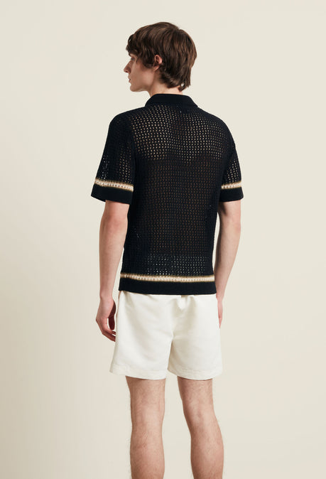 Chemise Benicio au Crochet - Noir