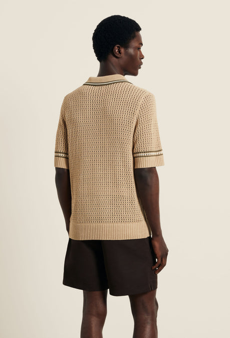 Polo en maille Bennett - Beige