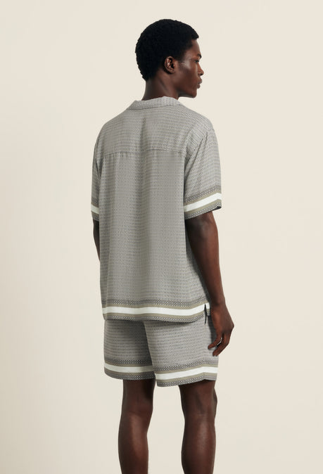 Berkeley Printed Shirt - Dark Olive