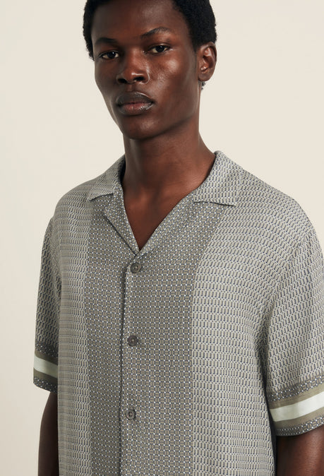 Berkeley Printed Shirt - Dark Olive