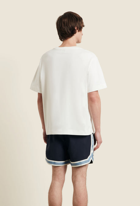 T-shirt Blue Spotlight - Ivoire