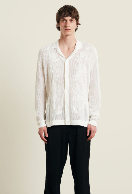 Chemise en crochet Feriando - Ivoire