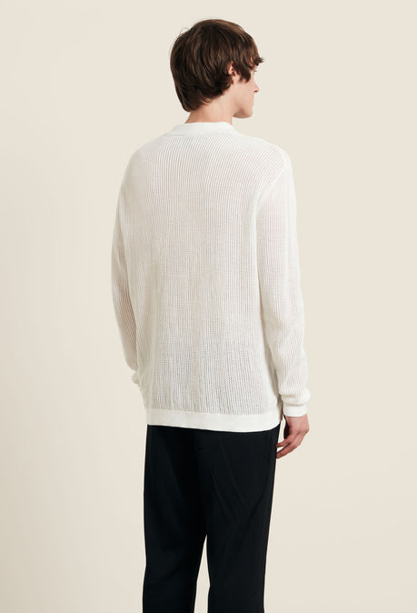 Chemise en crochet Feriando - Ivoire