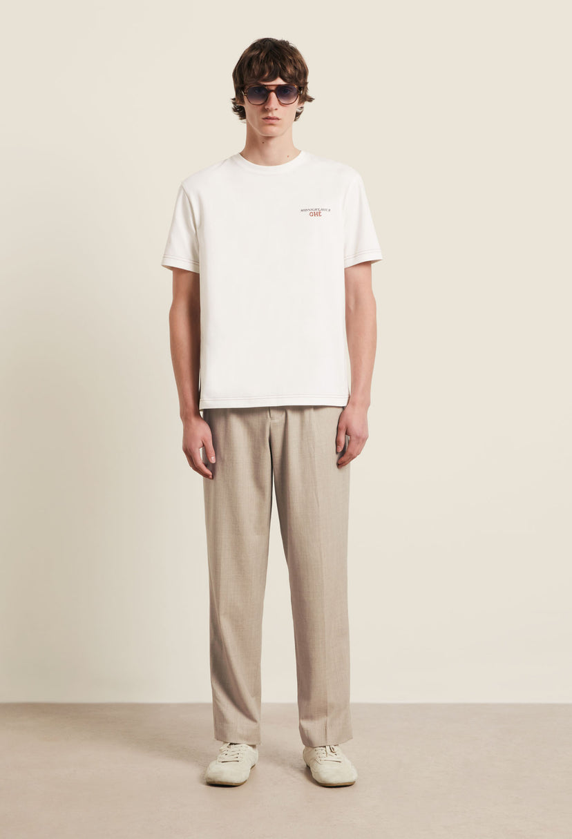 Men’s Jazz Cafe T-Shirt in Ivory | CHÉ Studios