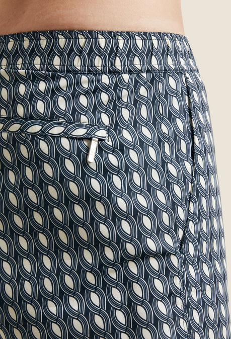 Short de bain imprimé Moneto - Marine