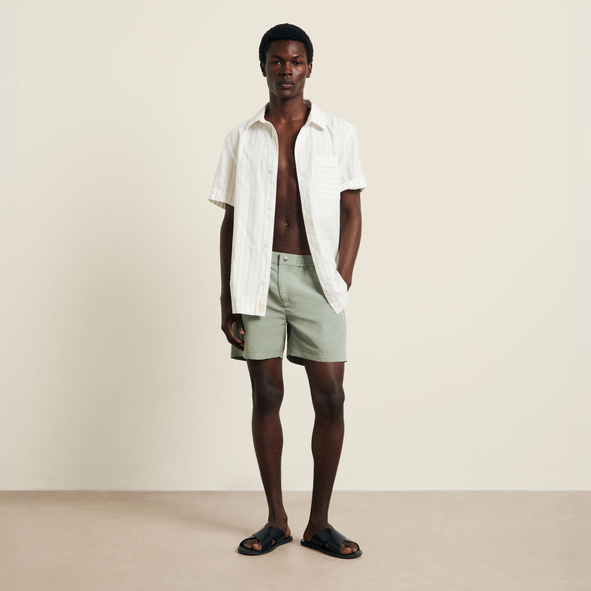Men’s Club Tailored Swimshort in Sage | CHÉ Studios
