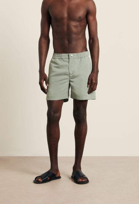 Plain Tailored Swimshort - Sage