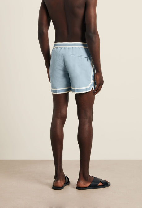 RECYCLED NYLON BALLER SWIMSHORT - POWDER BLUE