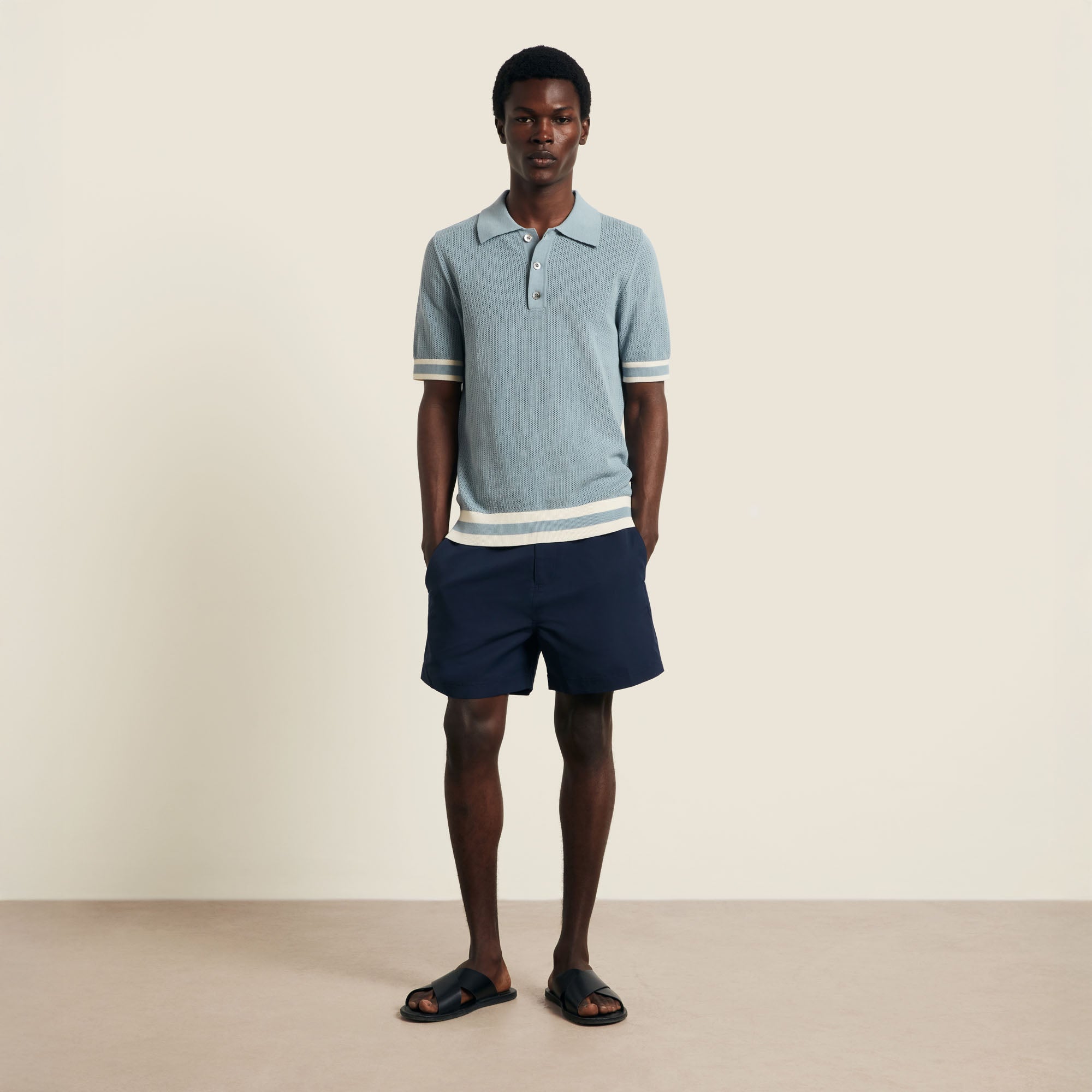【新品】25ss h beauty&youth cotton polo knit 新品】25ss h beauty&youth cotton polo knit エイチ ビューティー