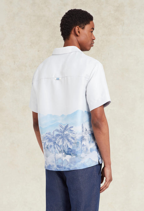 Cezane Silk-Blend Jacquard Shirt