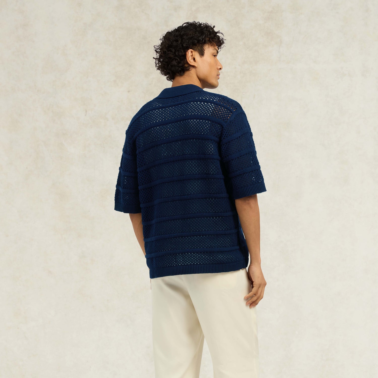 Desiderio Knitted Shirt - Navy