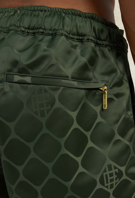 Diera Jacquard Oceano Swimshort - Pine Green