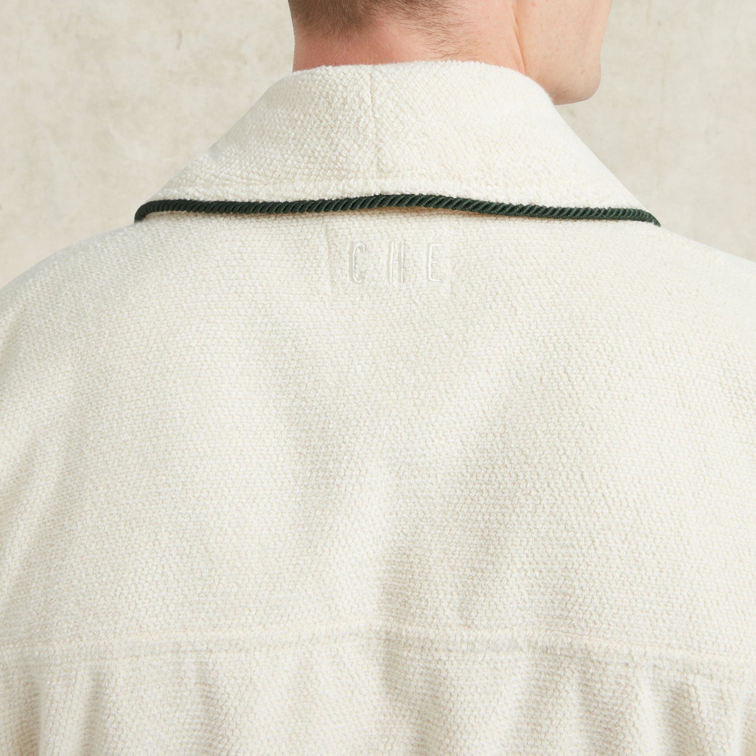 Shawl Collar Dressing Gown - Ivory