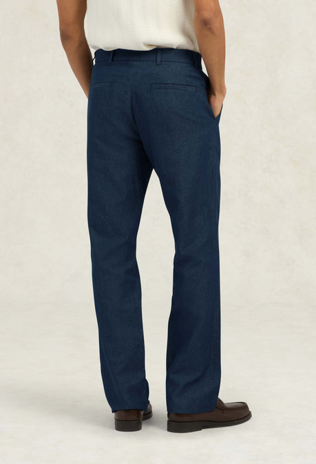Eastwood Straight Leg Denim Trouser - Dark Blue